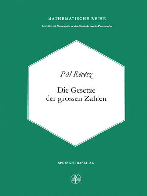 cover image of Die Gesetze der Grossen Zahlen